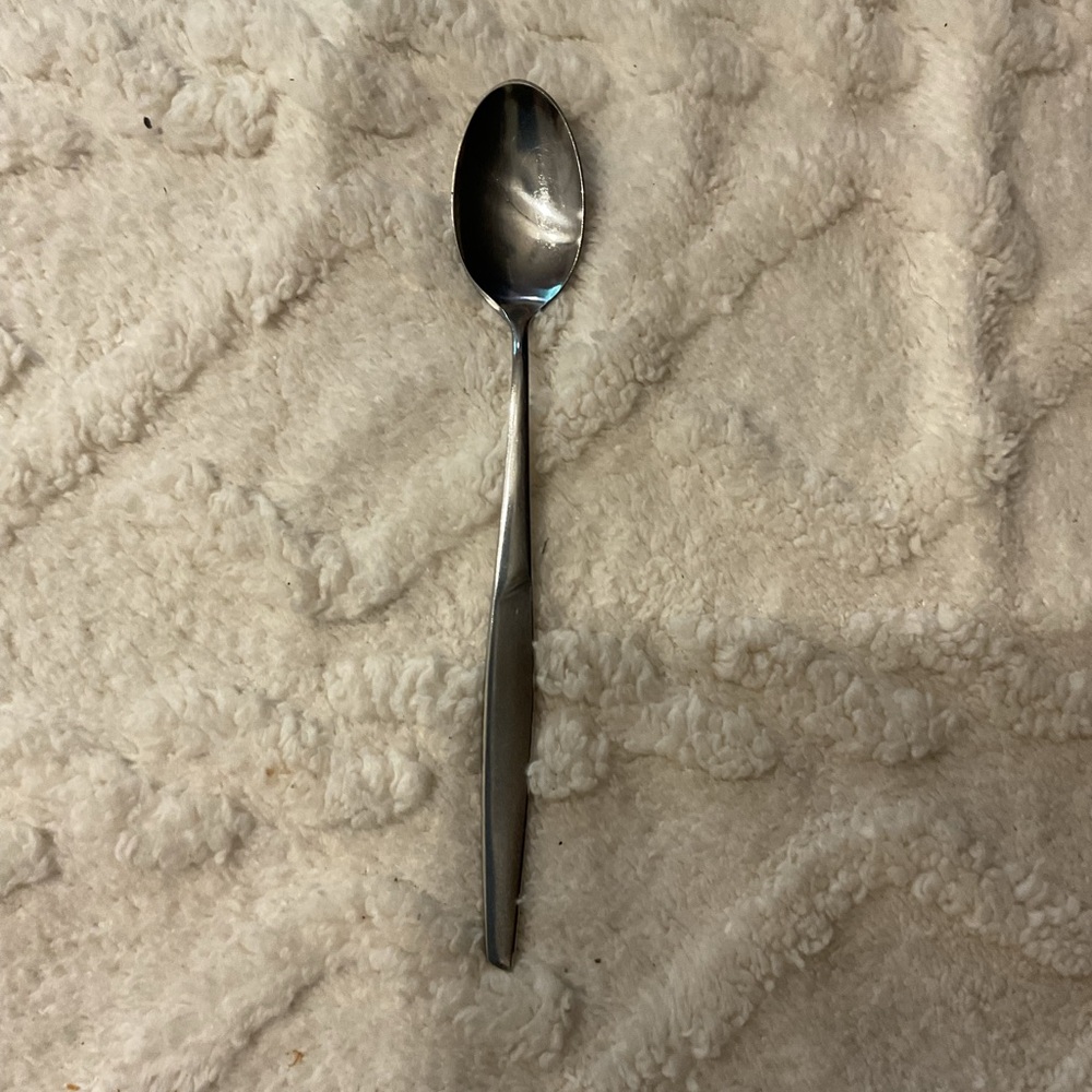 GUSTAV Sweden Stainless Steel Serving Spoon - 8-5/8" Long - unknown pattern